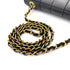 CHANEL VINTAGE CHOCOLATE BAR CHAIN SHOULDER BAG BLACK LAMB SKIN 90242972 - PURPOSE