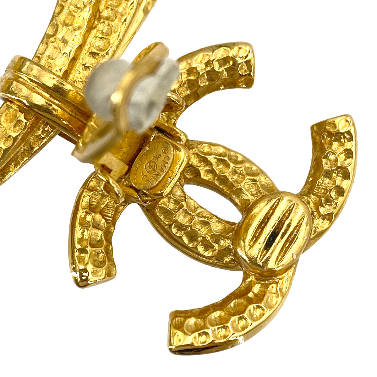 CHANEL VINTAGE EARRINGS COCOMARK HOOP ACCESSORY 96P 90242994
