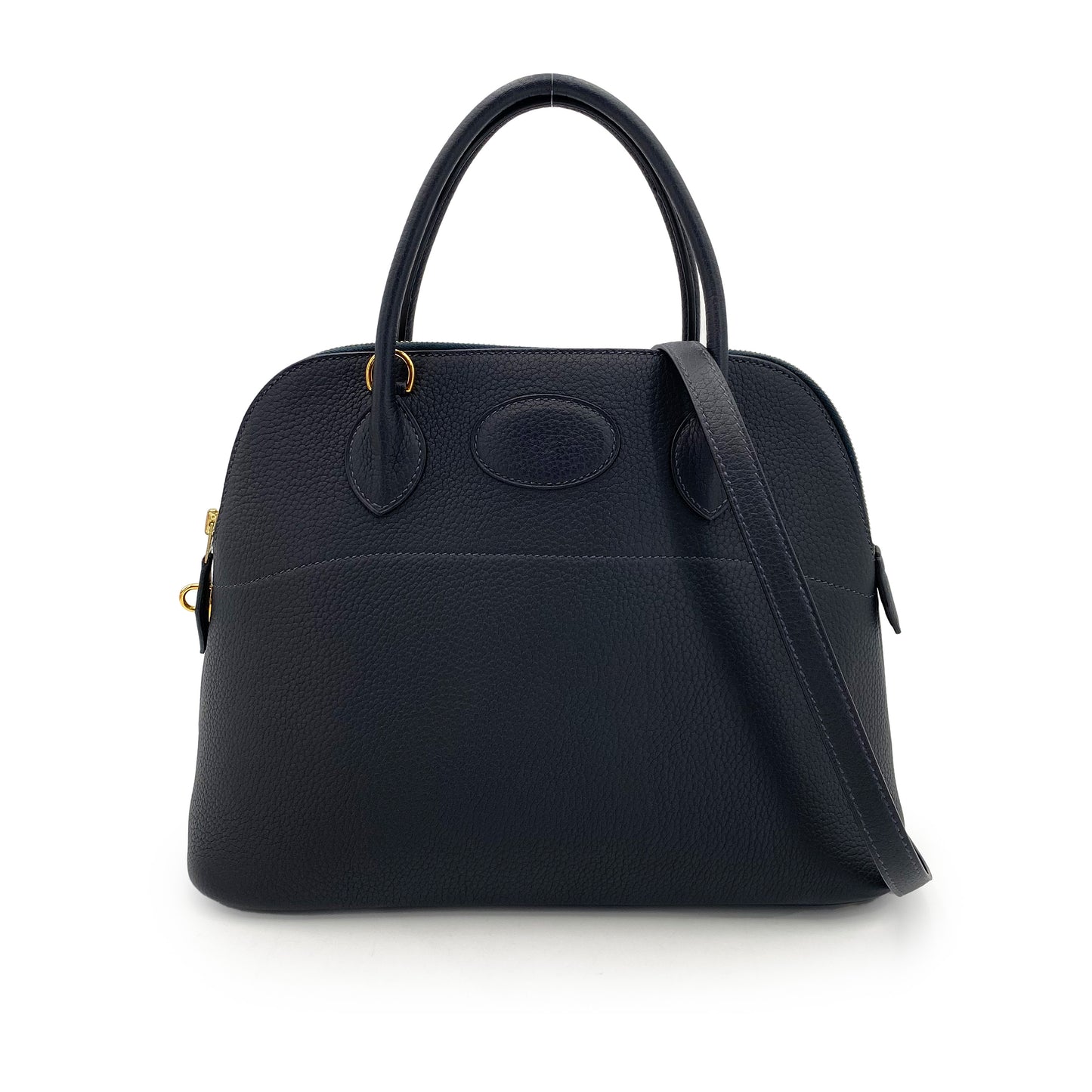 HERMES BOLIDE 31 BLUE INDIGO FJORD HAND SHOULDER BAG □H 90243202