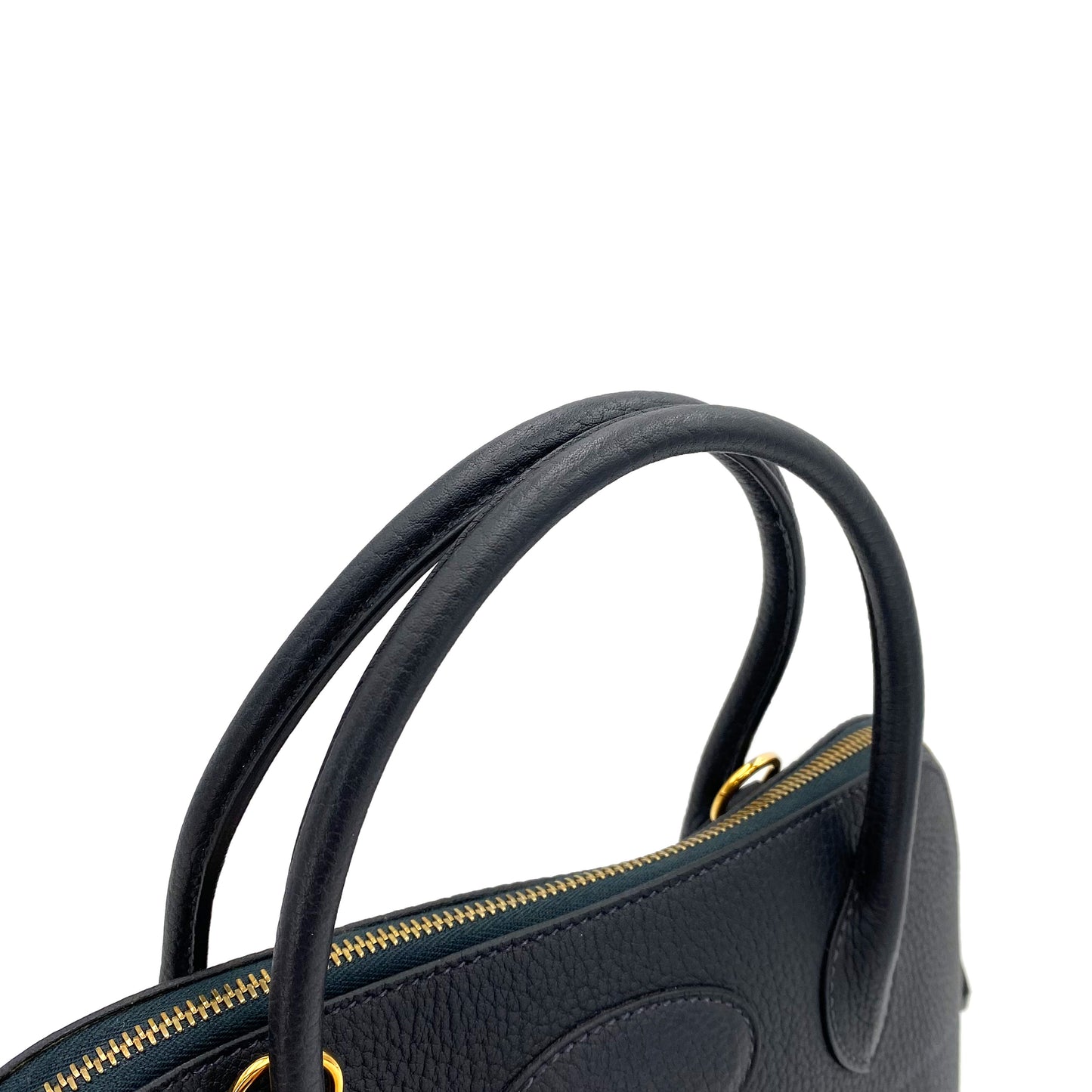 HERMES BOLIDE 31 BLUE INDIGO FJORD HAND SHOULDER BAG □H 90243202
