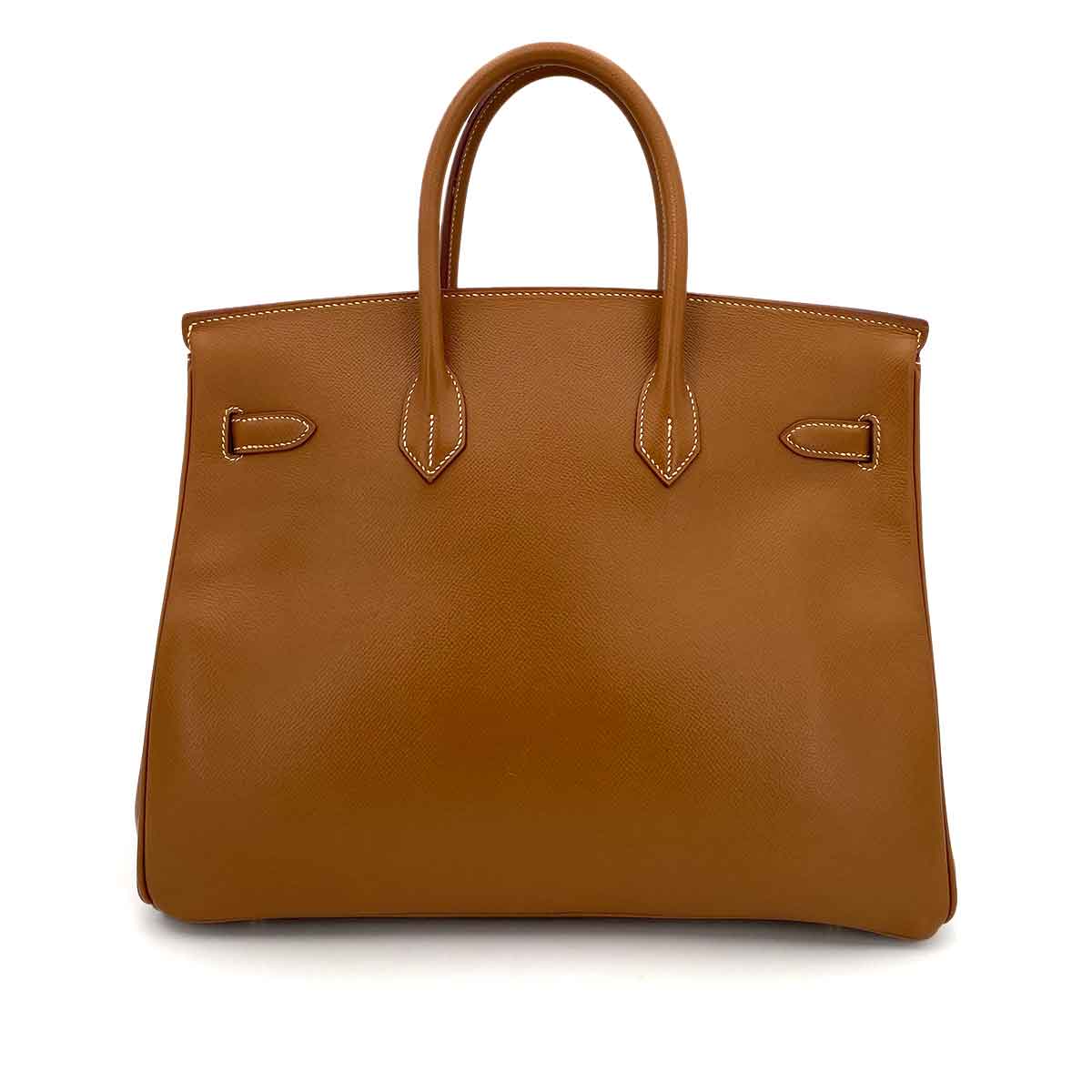 HERMES BIRKIN 35 GOLD COURCHEVEL HAND BAG □C 90243232