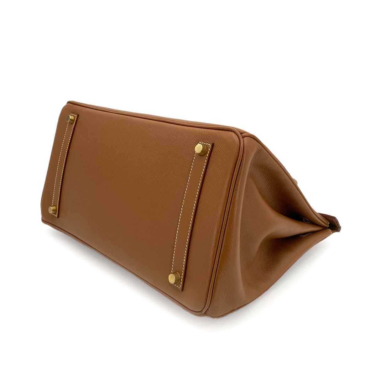 HERMES BIRKIN 35 GOLD COURCHEVEL HAND BAG □C 90243232