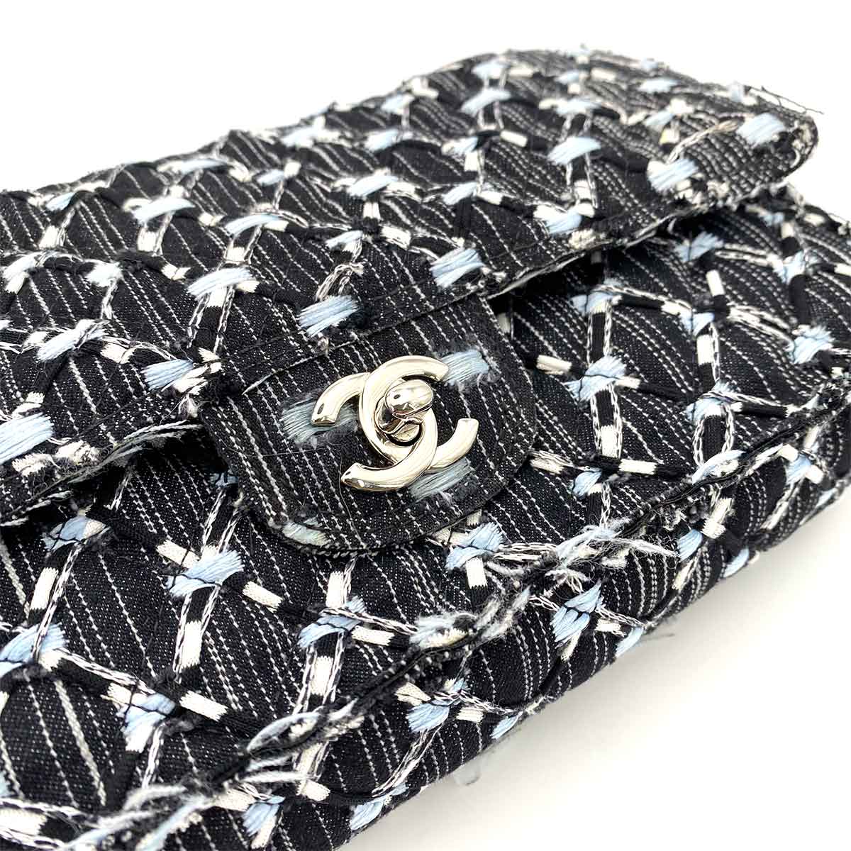 CHANEL MATELASSE CHAIN SHOULDER BAG MULTI COLOR TWEED 90243234