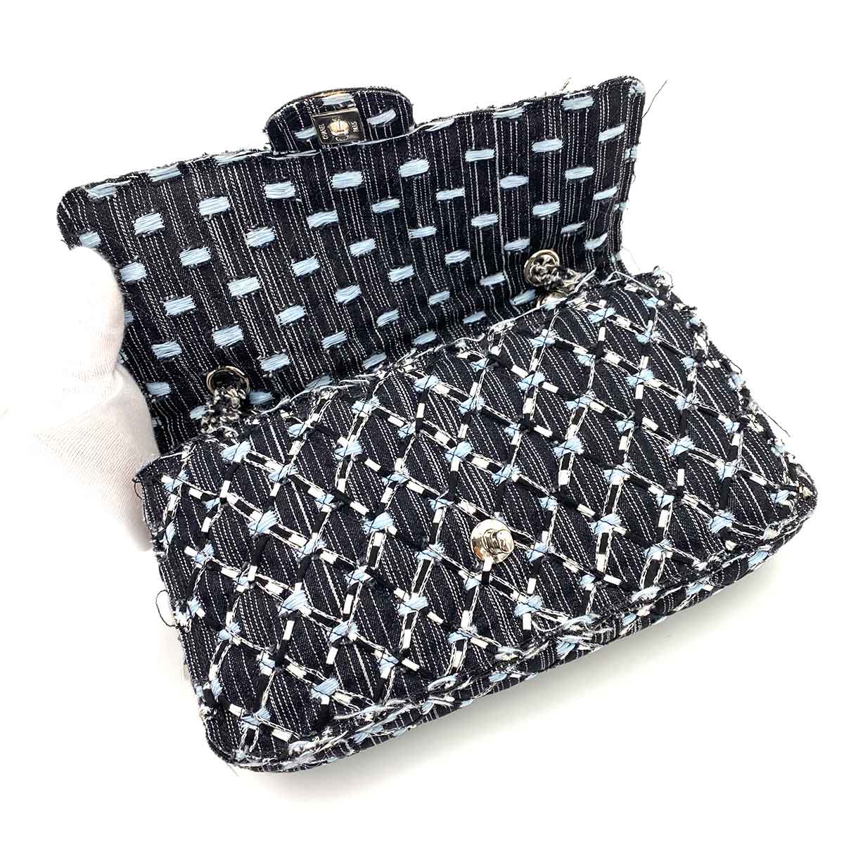 CHANEL MATELASSE CHAIN SHOULDER BAG MULTI COLOR TWEED 90243234