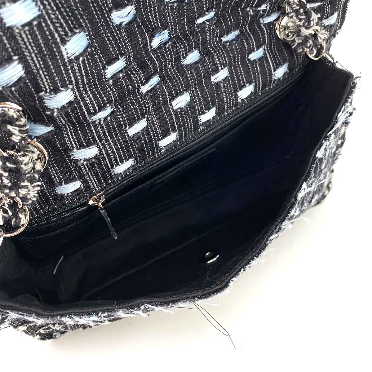 CHANEL MATELASSE CHAIN SHOULDER BAG MULTI COLOR TWEED 90243234