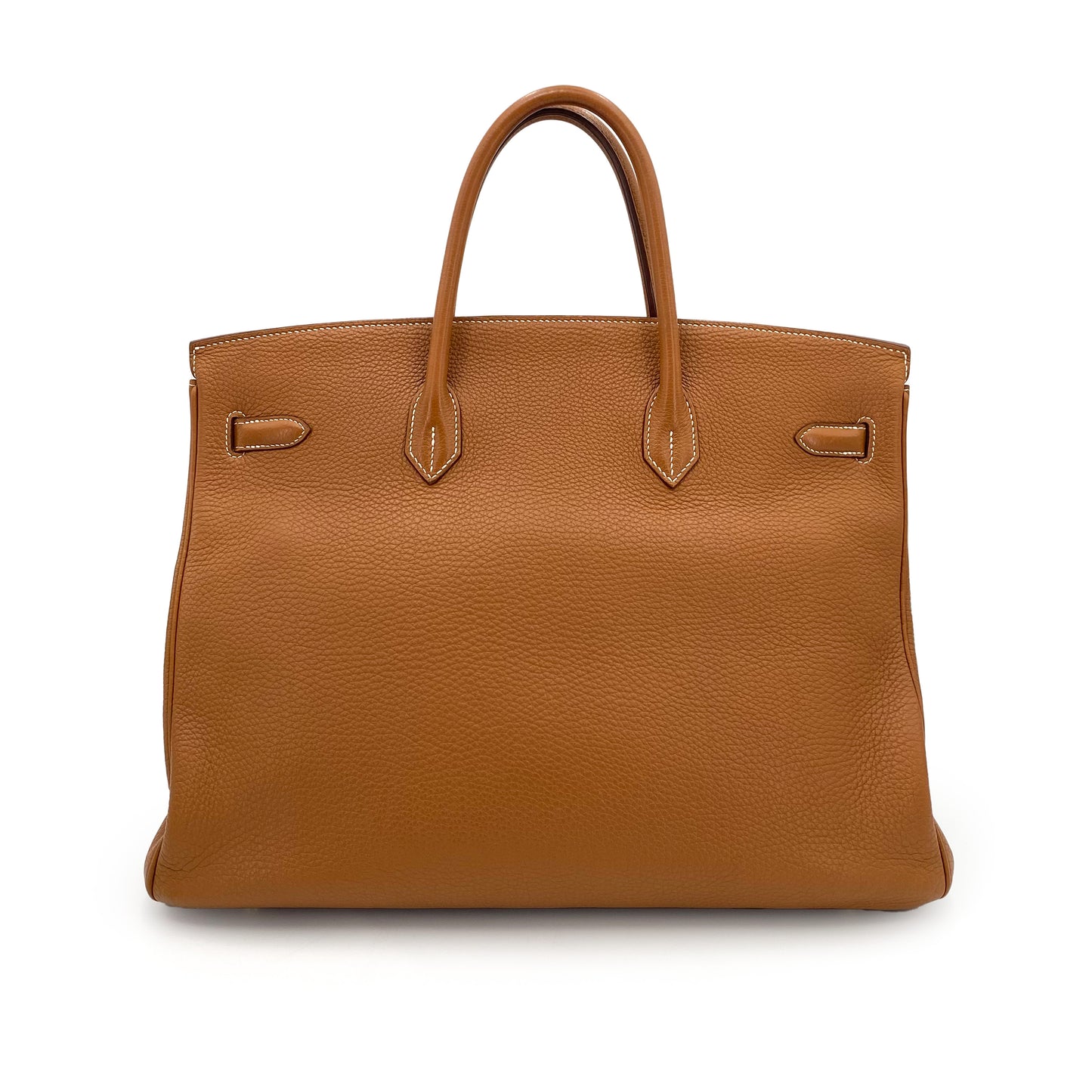 HERMES BIRKIN 40 GOLD TOGO HAND BAG □O 90243248