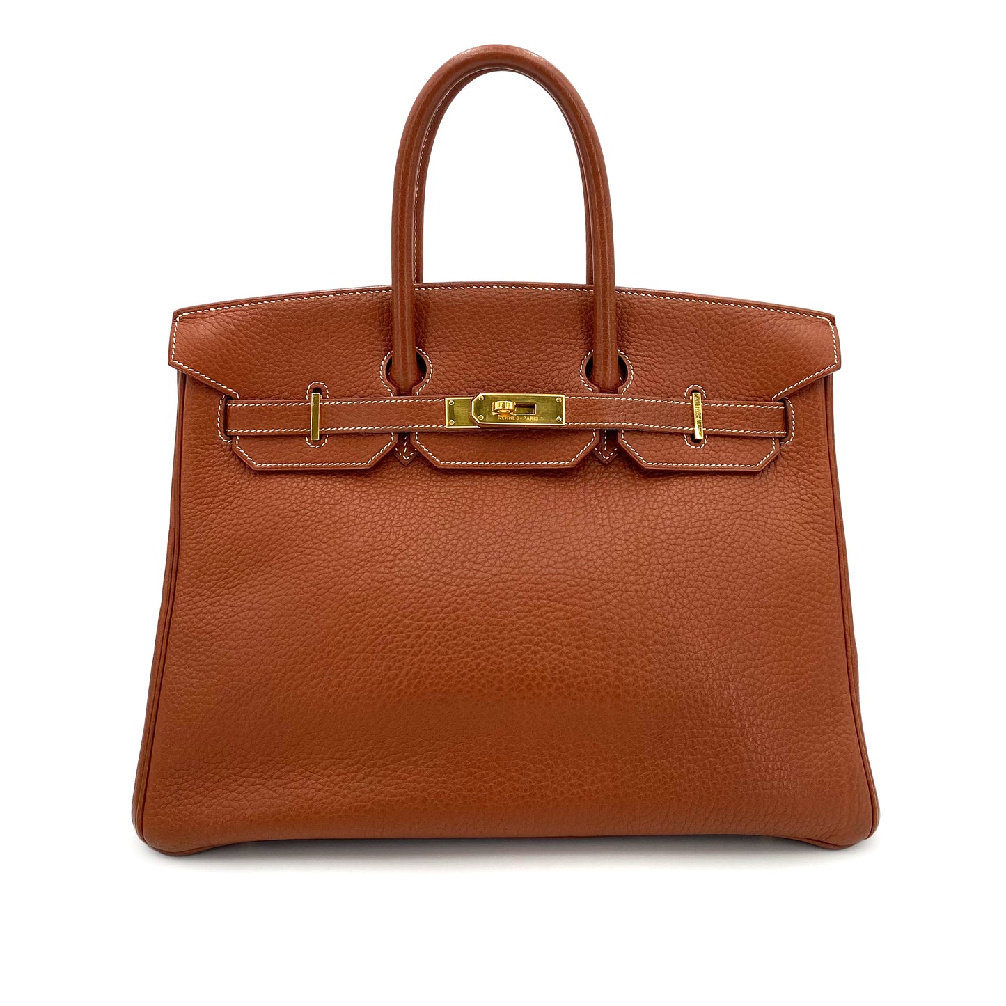 HERMES BIRKIN 35 BRIQUE FJORD HAND BAG □D 90243271