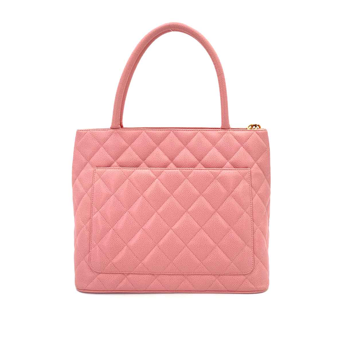 CHANEL VINTAGE MEDALLION TOTE BAG PINK CAVIAR SKIN 90243297