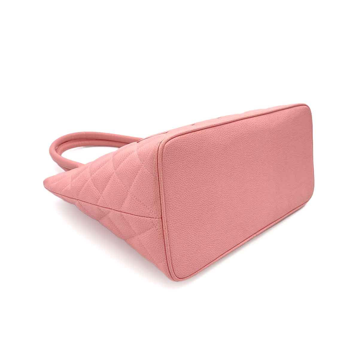 CHANEL VINTAGE MEDALLION TOTE BAG PINK CAVIAR SKIN 90243297