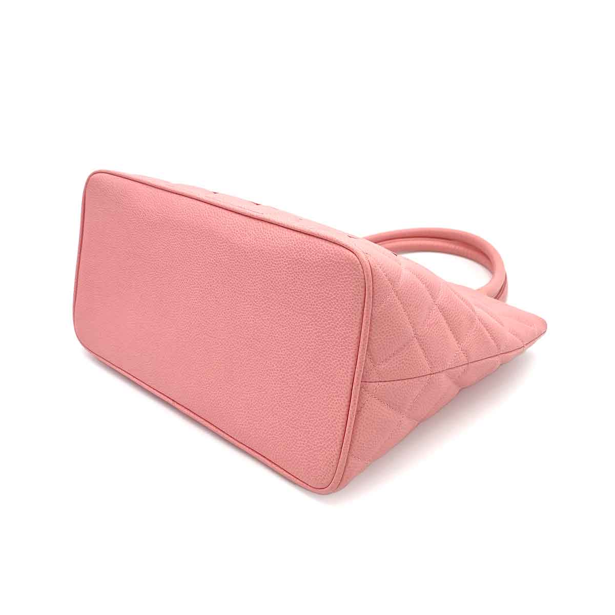 CHANEL VINTAGE MEDALLION TOTE BAG PINK CAVIAR SKIN 90243297