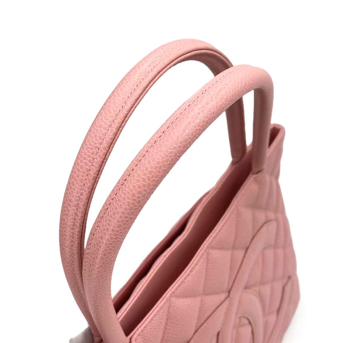 CHANEL VINTAGE MEDALLION TOTE BAG PINK CAVIAR SKIN 90243297