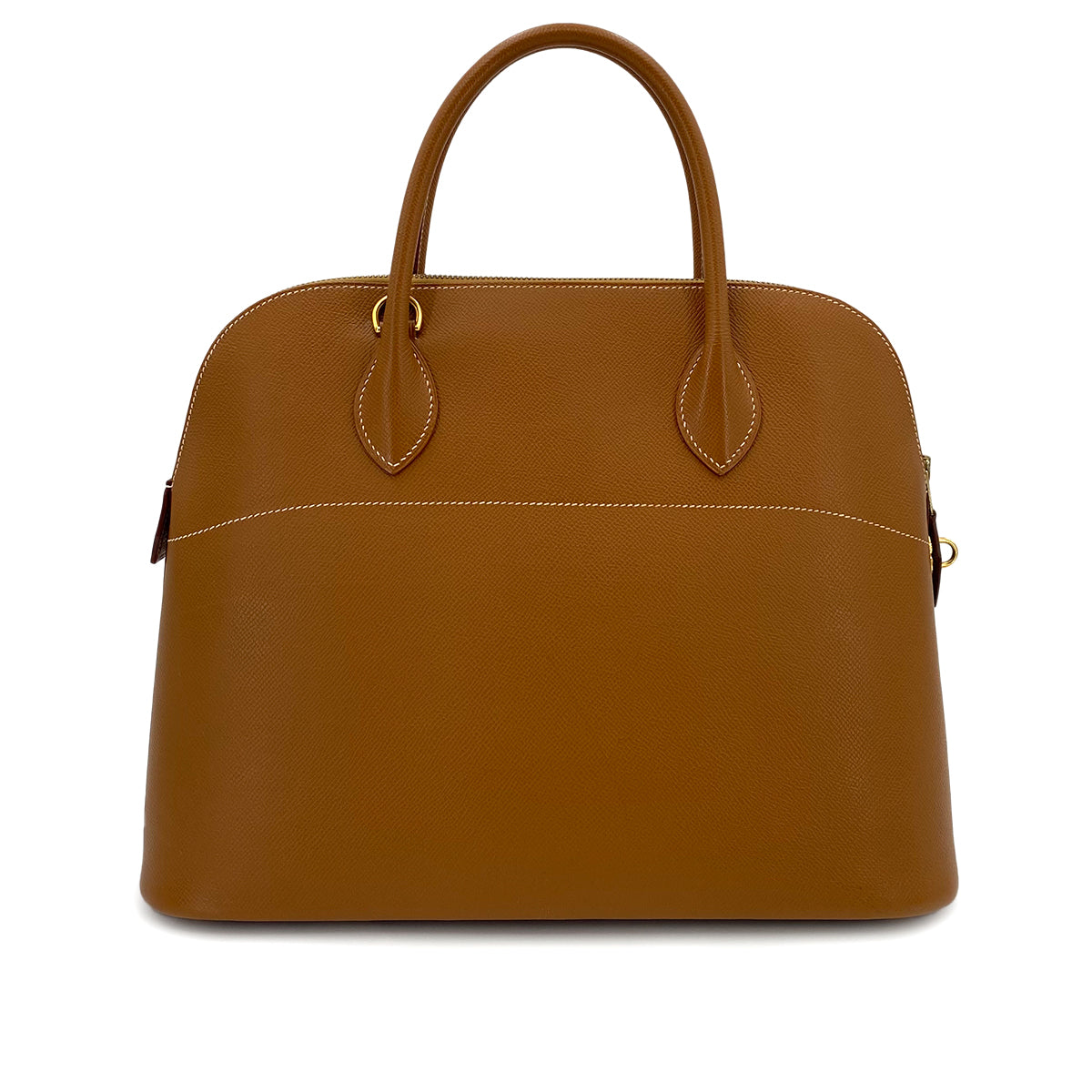 HERMES BOLIDE 35 GOLD COUCHEVEL HAND BAG □F 90243428