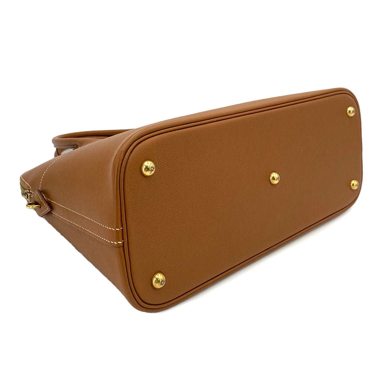 HERMES BOLIDE 35 GOLD COUCHEVEL HAND BAG □F 90243428