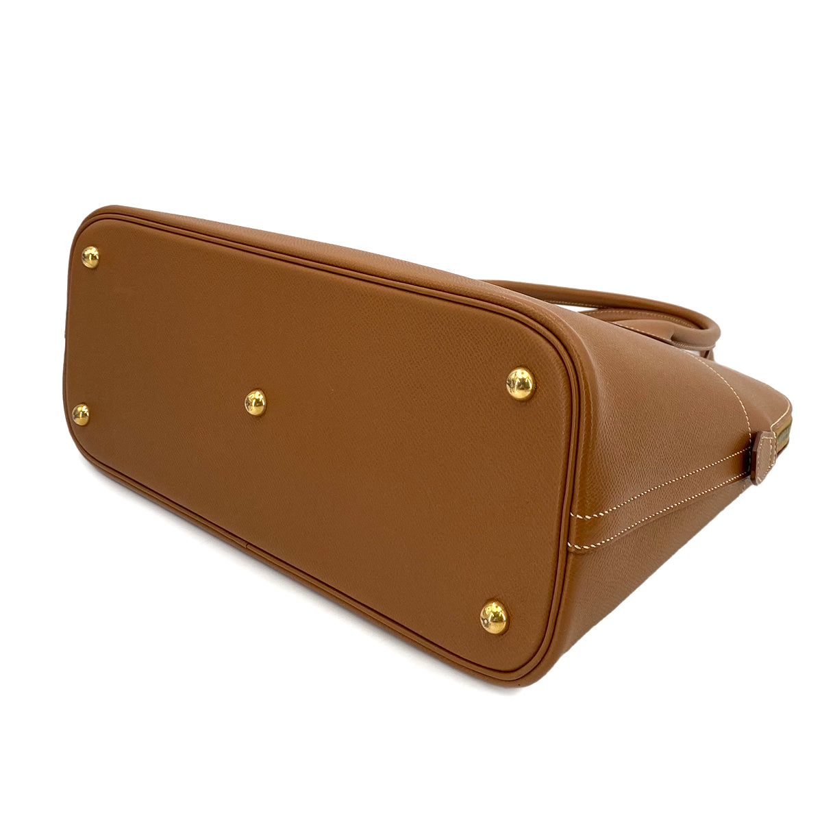 HERMES BOLIDE 35 GOLD COUCHEVEL HAND BAG □F 90243428
