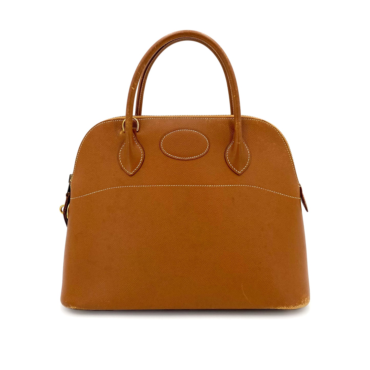 HERMES BOLIDE 31 GOLD COUCHEVEL HAND SHOULDER BAG 〇Y 90243485