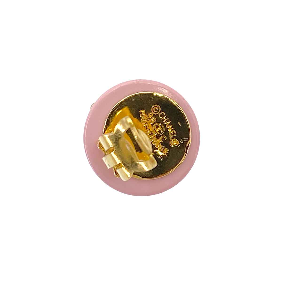 CHANEL VINTAGE EARRINGS ROUND COCOMARK ACCESSORY 96C 90243561