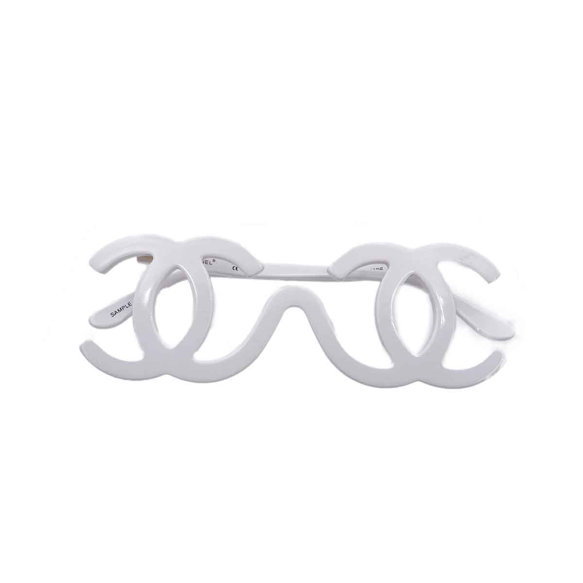 CHANEL VINTAGE LOGO SUNGLASSES WHITE ACCESSORY 90243824