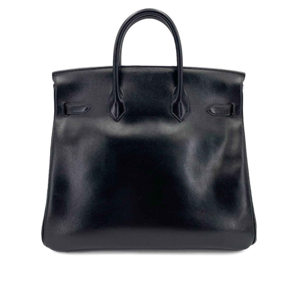 HERMES HAUT A COURROIES 32 BLACK BOX CALF HAND BAG 〇X 90243887