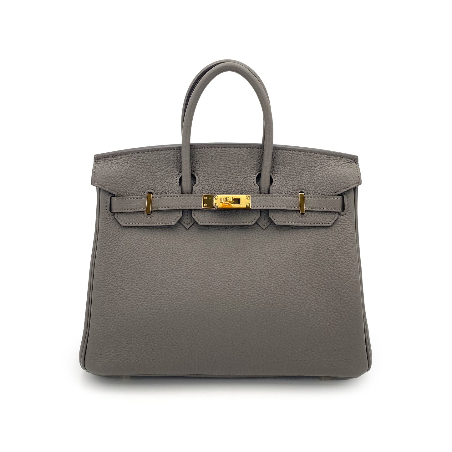 HERMES BIRKIN 25 ETAIN TOGO HAND BAG U 90244077