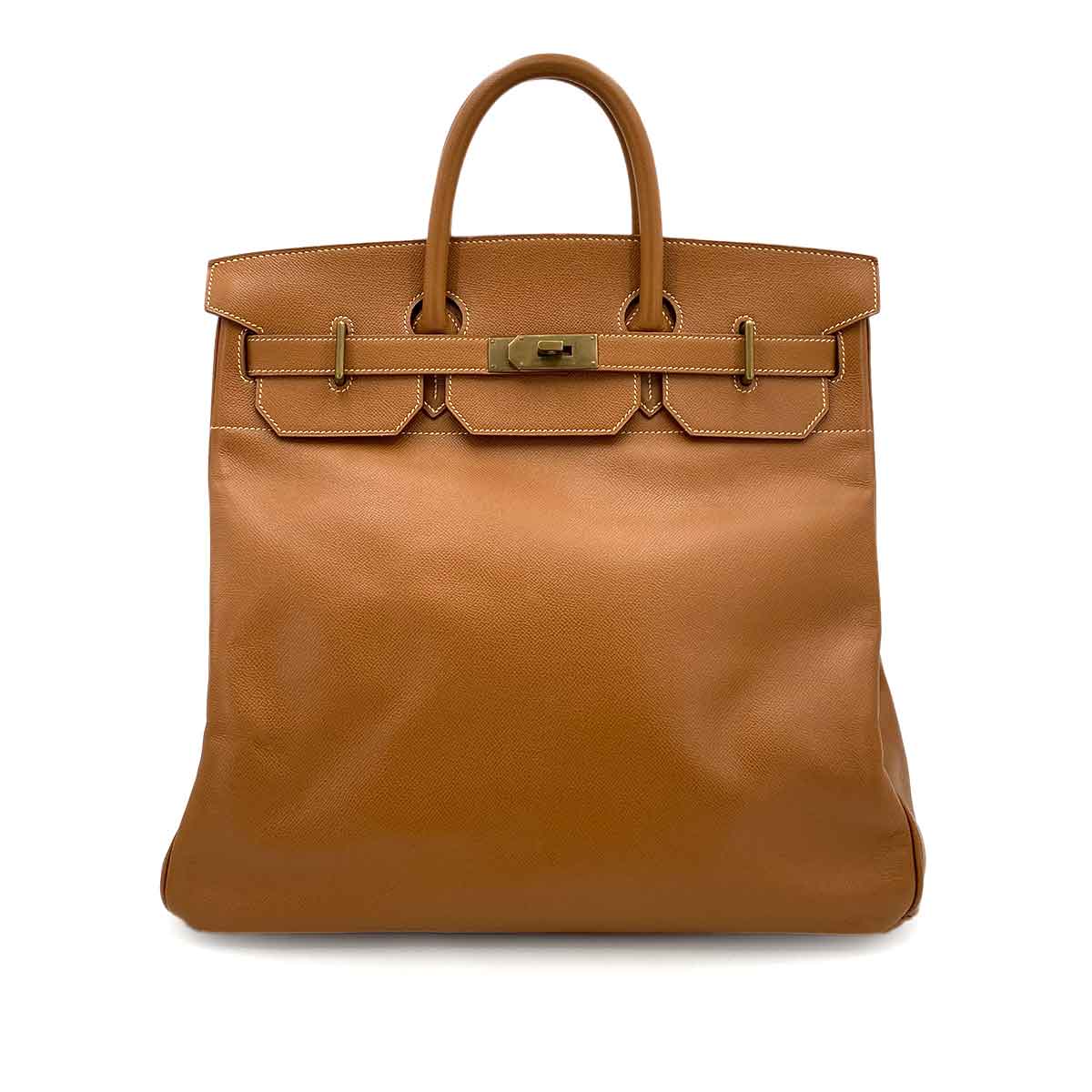 HERMES HAUT A COURROIES 40 GOLD COUCHEVEL HAND BAG □B 90244079