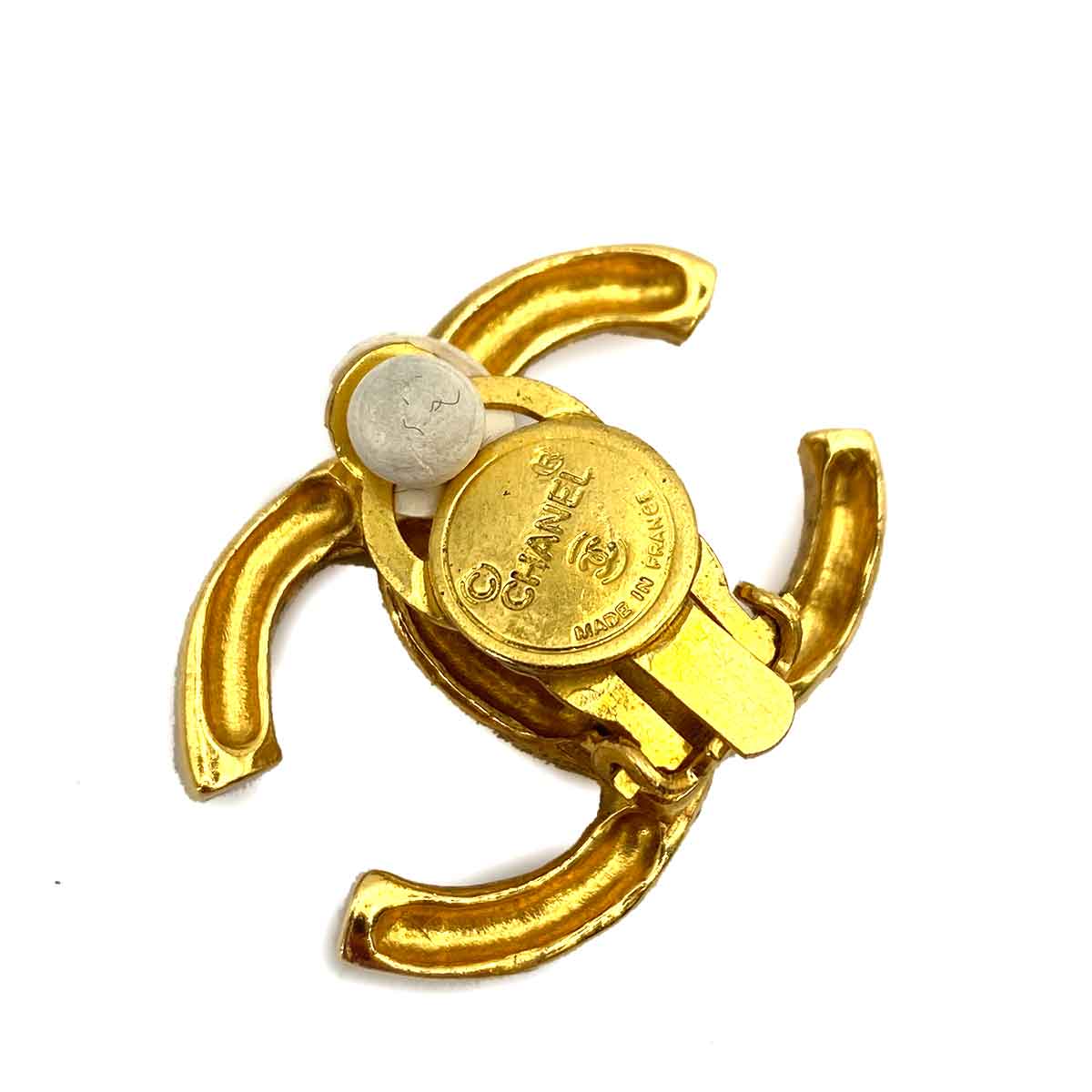 CHANEL VINTAGE EARRINGS COCO MARK ACCESSORY A22P 90244712