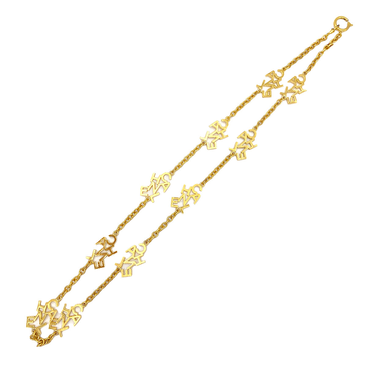 CHANEL VINTAGE LONG NECKLACE LOGOS ACCESSORY 90244713