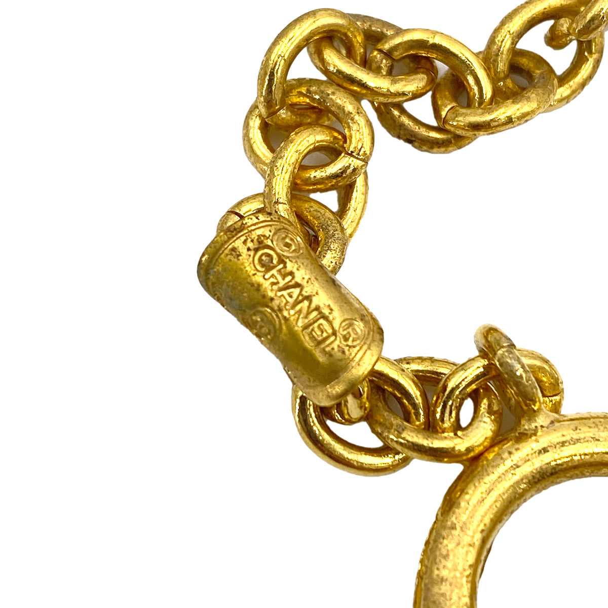 CHANEL VINTAGE LONG NECKLACE LOGOS ACCESSORY 90244713