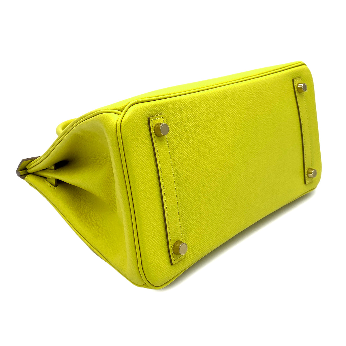 HERMES BIRKIN 30 LIME EPSON HAND BAG Y 90244761