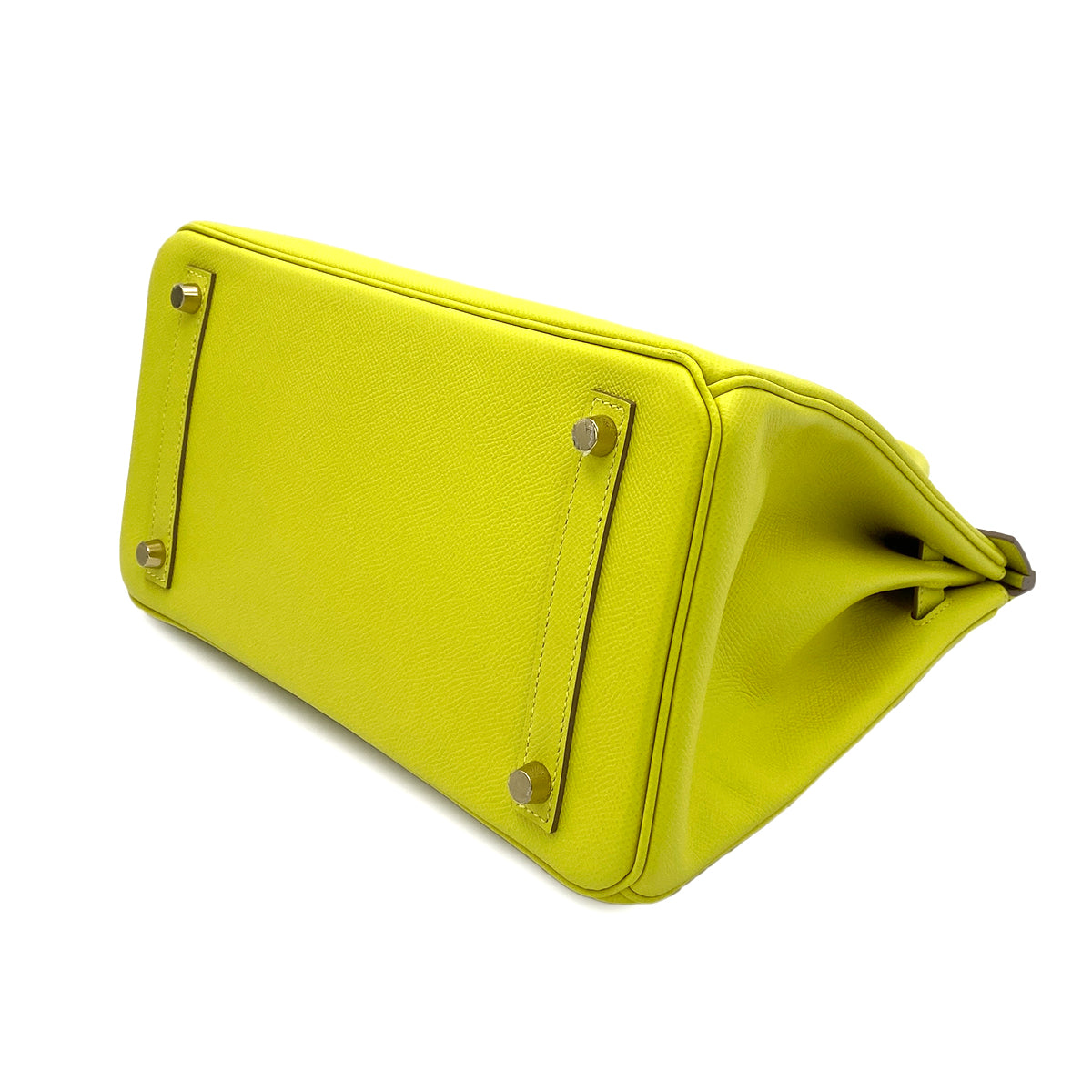 HERMES BIRKIN 30 LIME EPSON HAND BAG Y 90244761