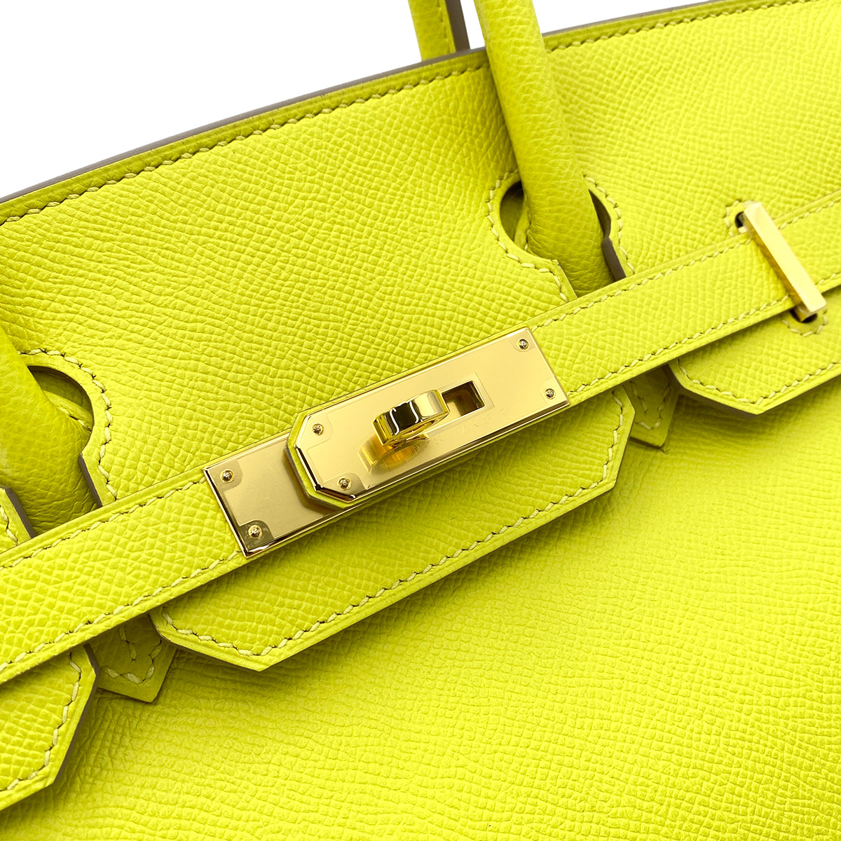 HERMES BIRKIN 30 LIME EPSON HAND BAG Y 90244761