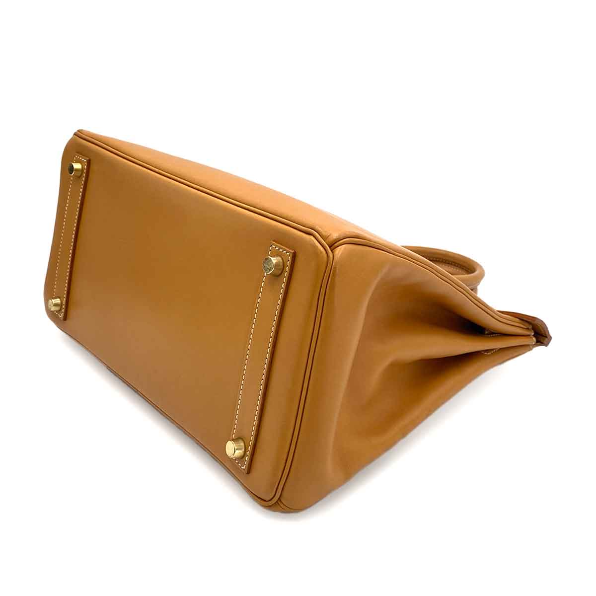 HERMES HAUT A COURROIES 32 NATURAL VASH HUNTER HAND BAG □C 90244809
