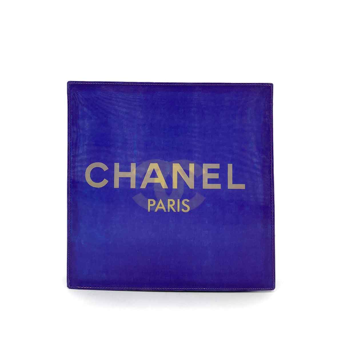 CHANEL VINTAGE COCOMARK HOLOGRAM CHAIN SHOULDER BAG PURPLE NYLON 90245022