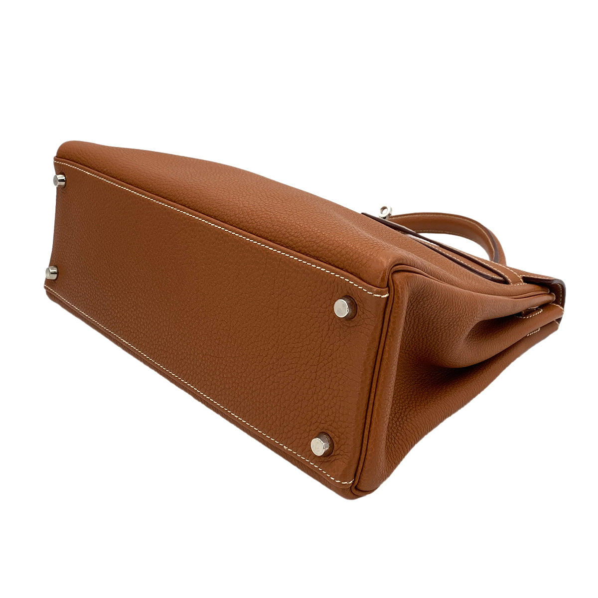 HERMES KELLY 32 RETOURNE GOLD TOGO HAND SHOULDER BAG □I SHW 90245027