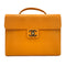 CHANEL VINTAGE BIG COCO BRIEF HAND BAG ORANGE CAVIAR SKIN 90245037