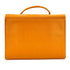 CHANEL VINTAGE BIG COCO BRIEF HAND BAG ORANGE CAVIAR SKIN 90245037
