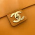 CHANEL VINTAGE BIG COCO BRIEF HAND BAG ORANGE CAVIAR SKIN 90245037