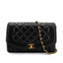 CHANEL VINTAGE DIANA MEDIUM CHAIN SHOULDER BAG BLACK CAVIR SKIN 90245042 - PURPOSE