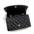 CHANEL VINTAGE DIANA MEDIUM CHAIN SHOULDER BAG BLACK CAVIR SKIN 90245042 - PURPOSE