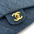 CHANEL VINTAGE CLASSIC FLAP MEDIUM CHAIN SHOULDER BAG BLUE DENIM 90245055 - PURPOSE