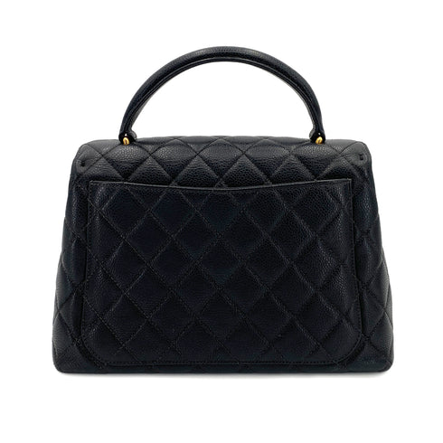 CHANEL VINTAGE MATELASSE HAND BAG BLACK CAVIAR SKIN 90245067 - PURPOSE