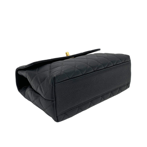 CHANEL VINTAGE MATELASSE HAND BAG BLACK CAVIAR SKIN 90245067 - PURPOSE