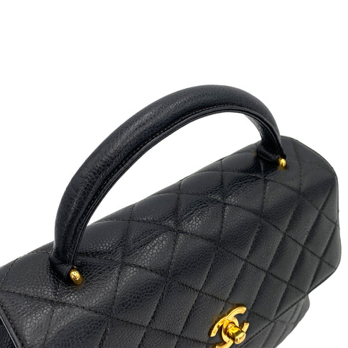 CHANEL VINTAGE MATELASSE HAND BAG BLACK CAVIAR SKIN 90245067 - PURPOSE