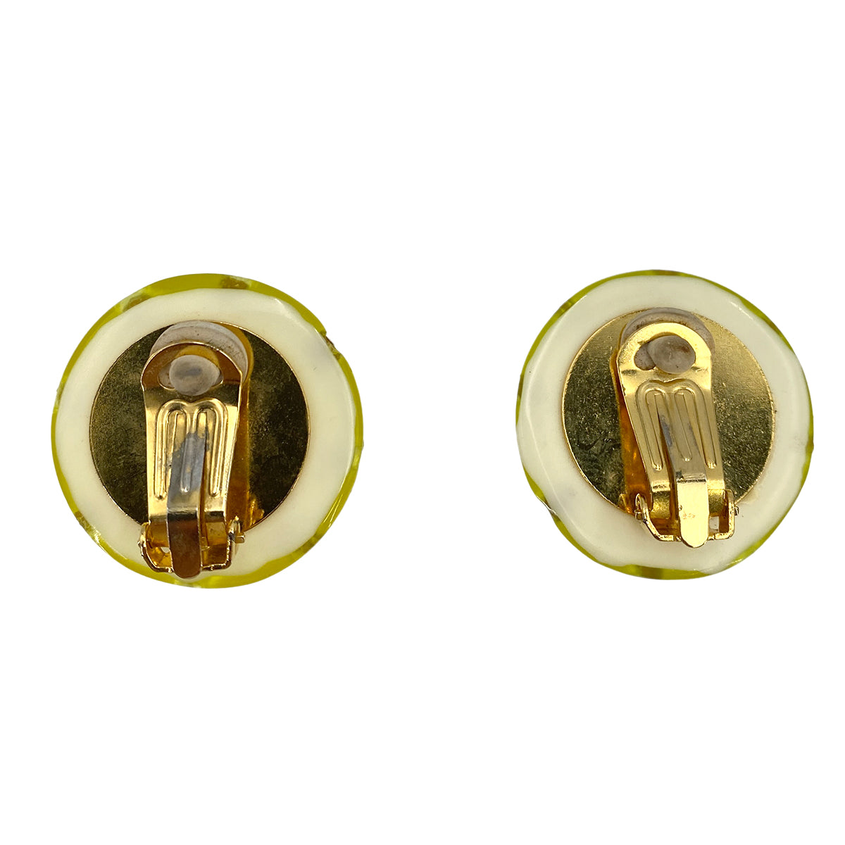 CHANEL VINTAGE EARRINGS COCOMARK ROUND ACCESSORY 95P 90245074