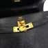 HERMES MINI KELLY 20 BLACK LIZARD HAND SHOULDER BAG 〇W 90245544