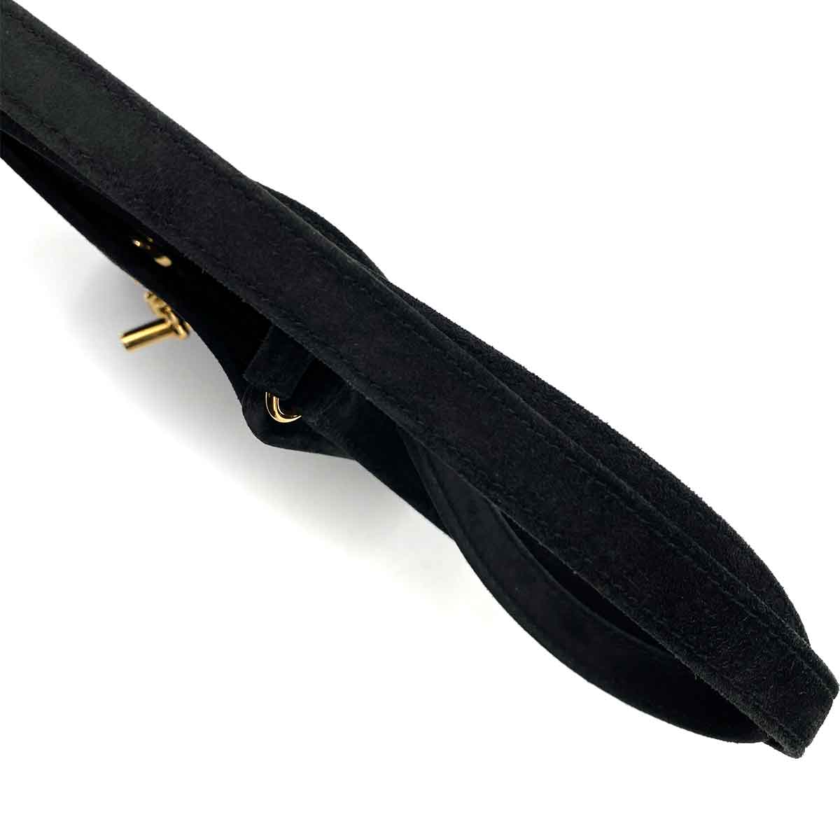 HERMES VESPA BLACK DEBRIS SHOULDER BAG □H 90245545