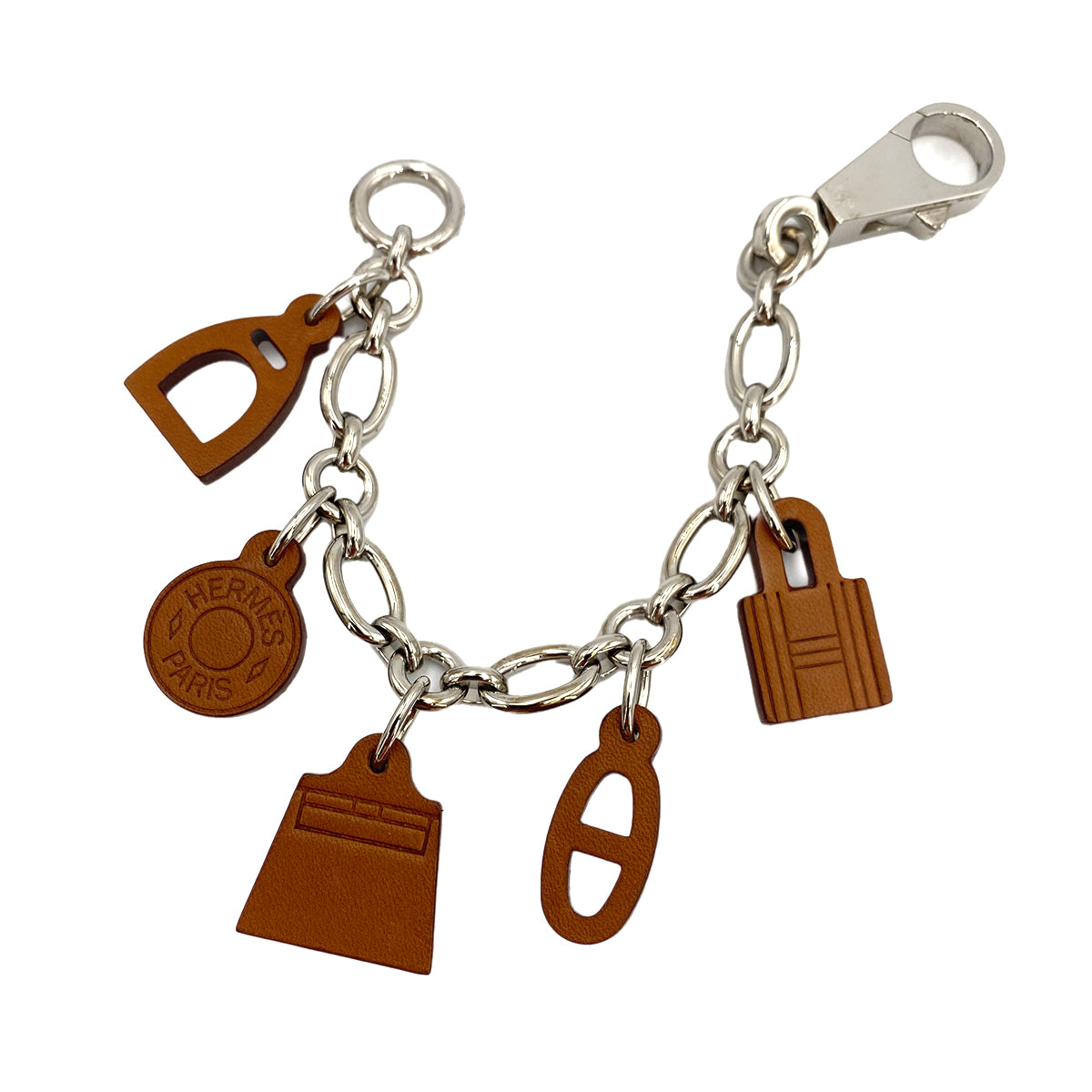 HERMES BAG CHARM AMULETTES5 FAUVE VEAU BARENIA 90245562