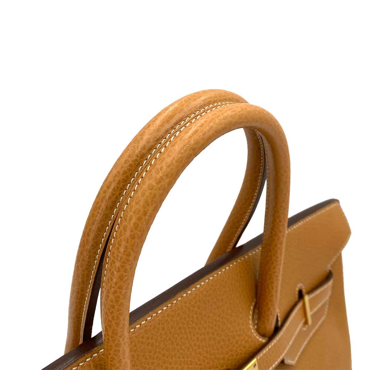 HERMES BIRKIN 35 NATURAL ARDENNES HAND BAG □B 90245566