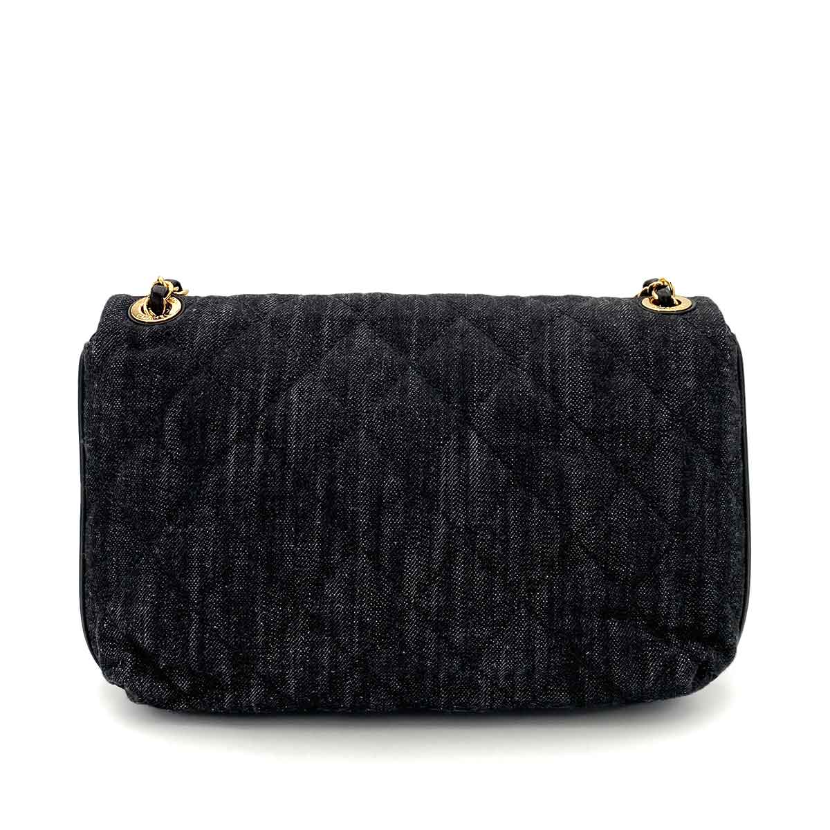 CHANEL MATELASSE CHAIN SHOULDER BAG BLUE DENIM 90245648