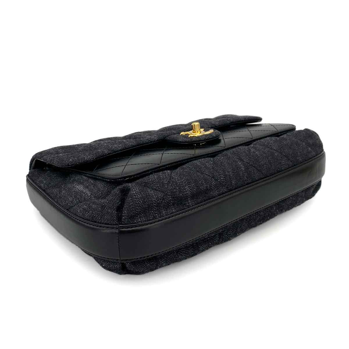 CHANEL MATELASSE CHAIN SHOULDER BAG BLUE DENIM 90245648
