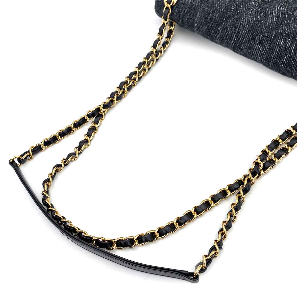 CHANEL MATELASSE CHAIN SHOULDER BAG BLUE DENIM 90245648